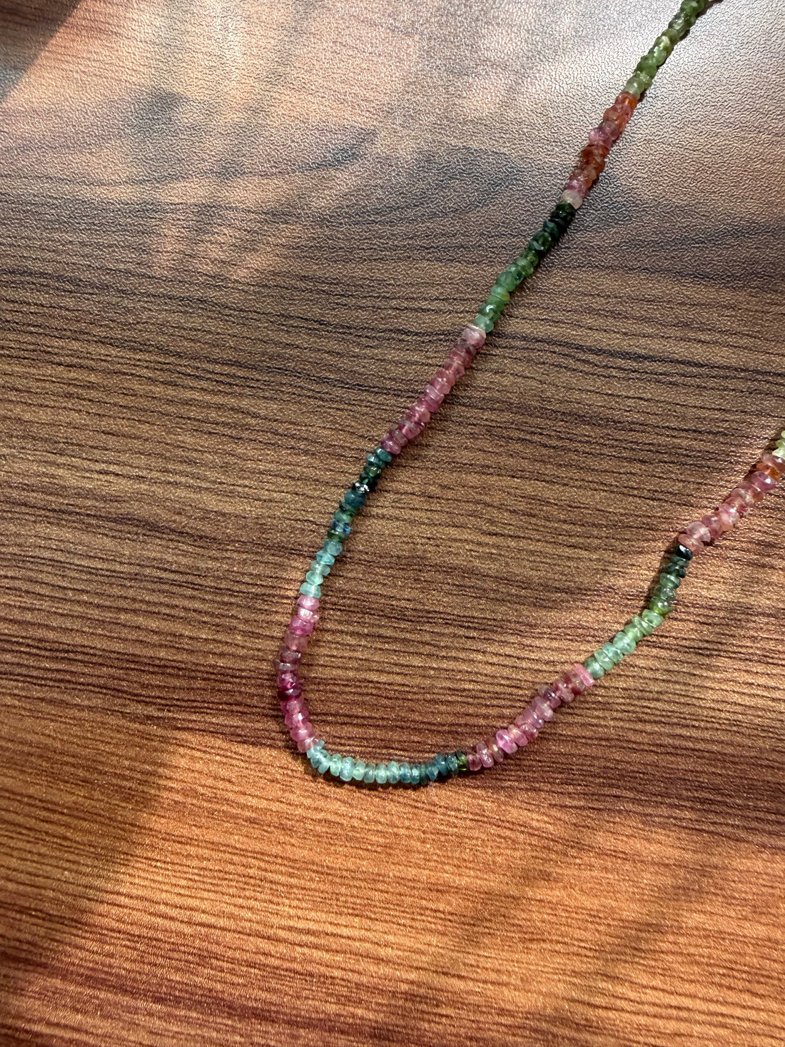 Tourmaline beaded necklace