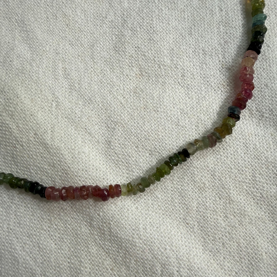 Tourmaline beaded necklace