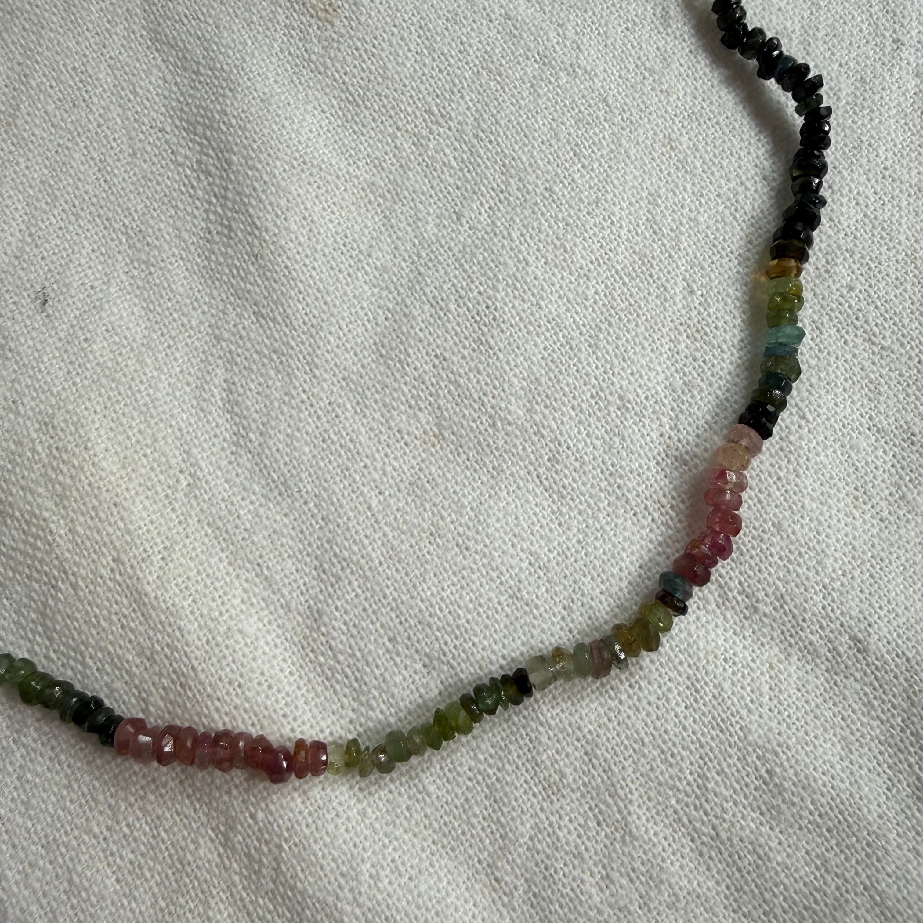Tourmaline beaded necklace