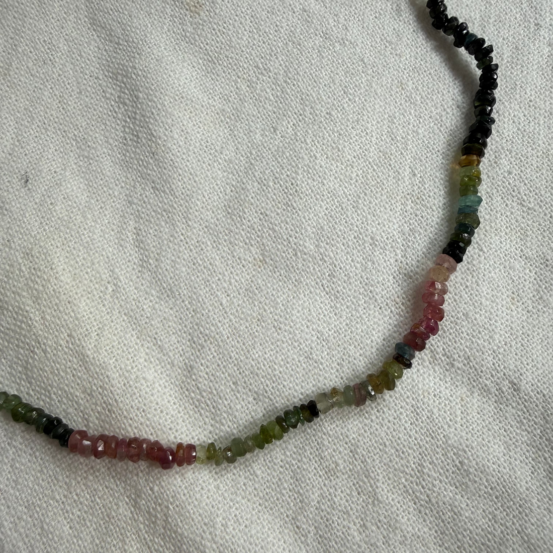 Tourmaline beaded necklace