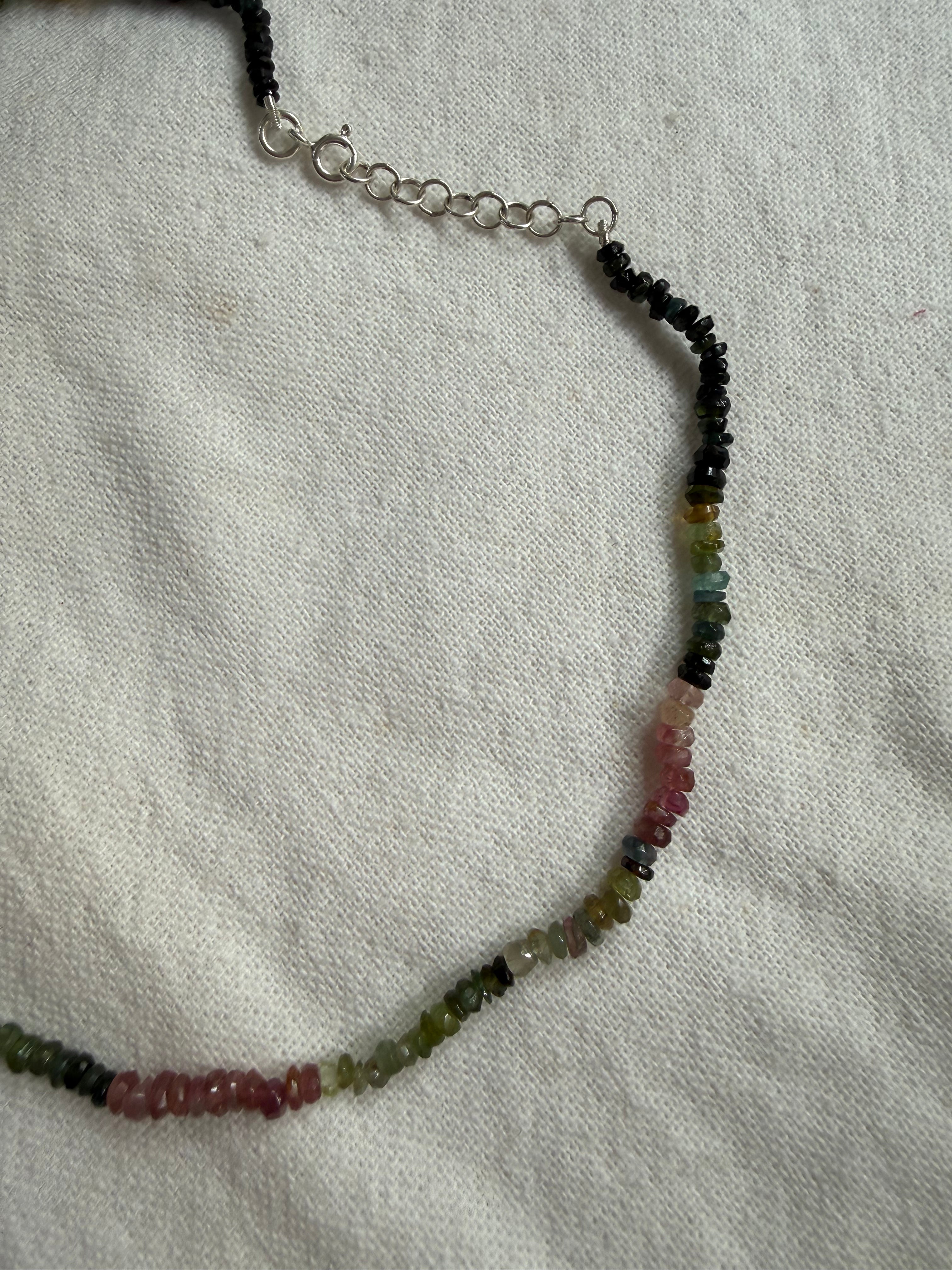 Tourmaline beaded necklace