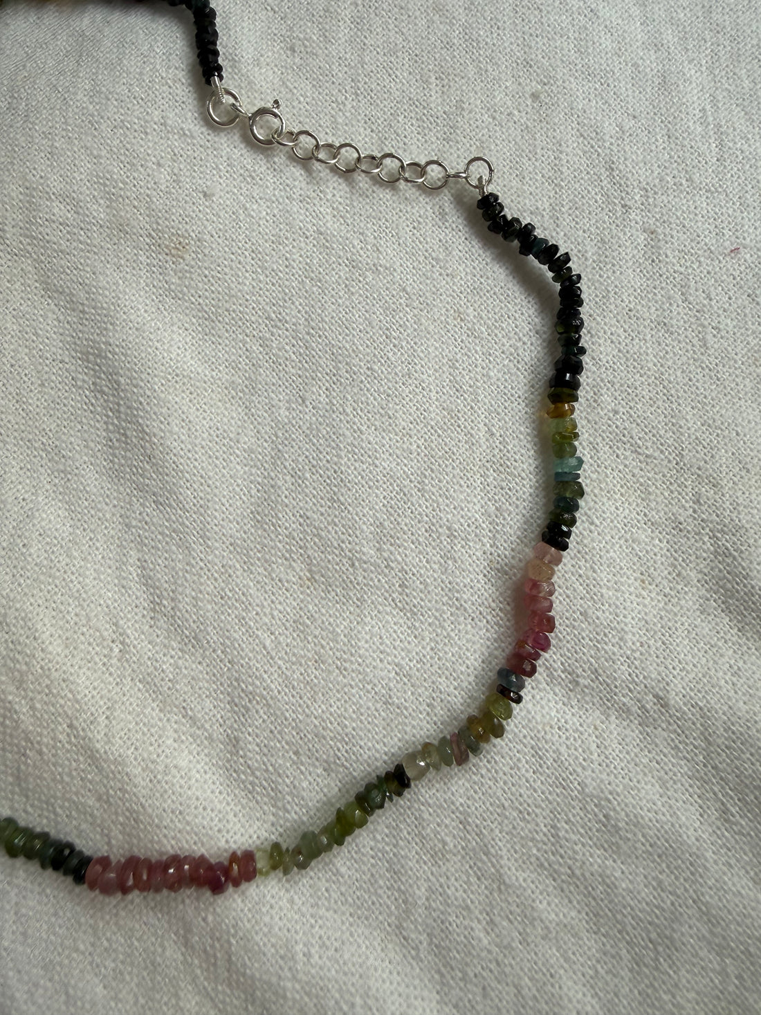 Tourmaline beaded necklace