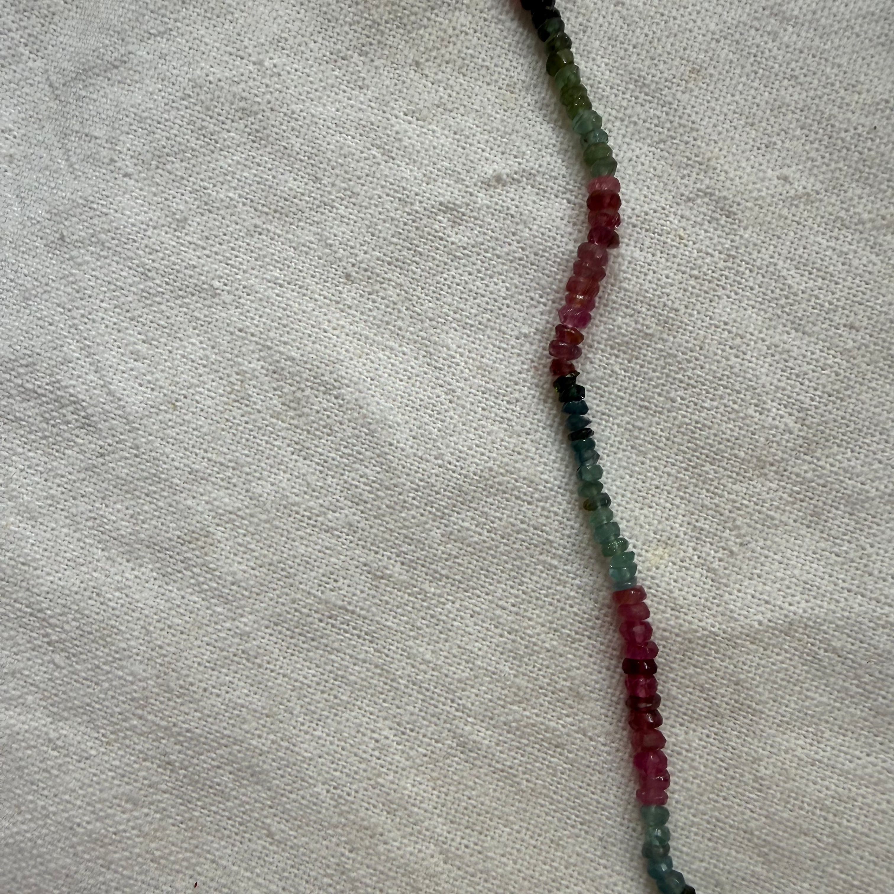 Tourmaline beaded necklace