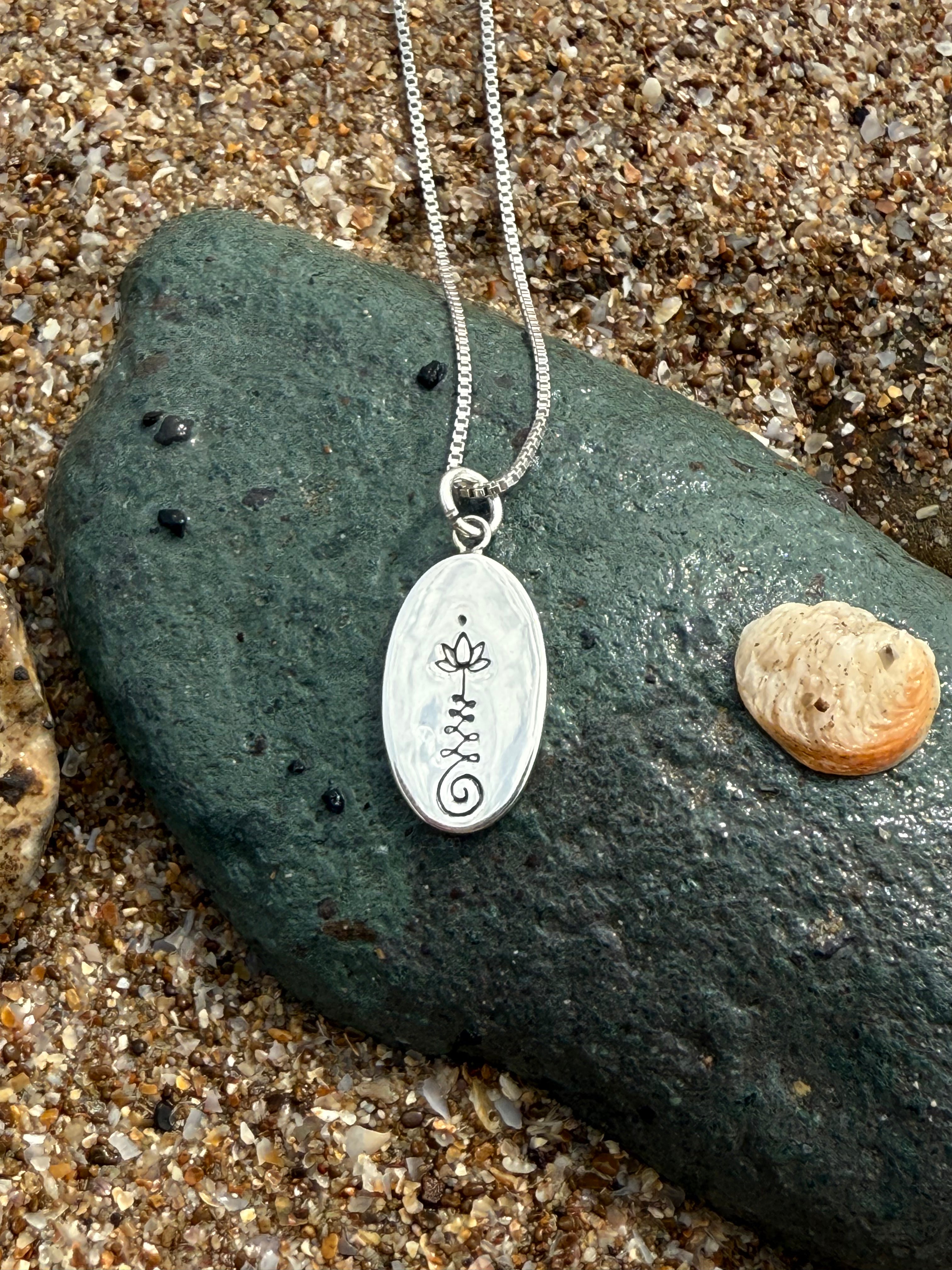 Unalome locket