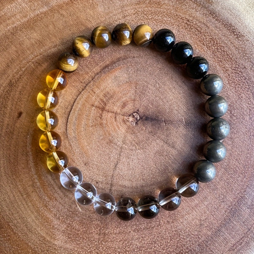 Obsidian stone bracelet