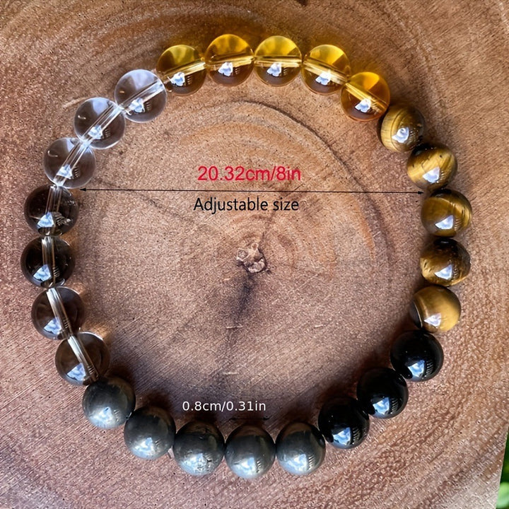 Obsidian stone bracelet