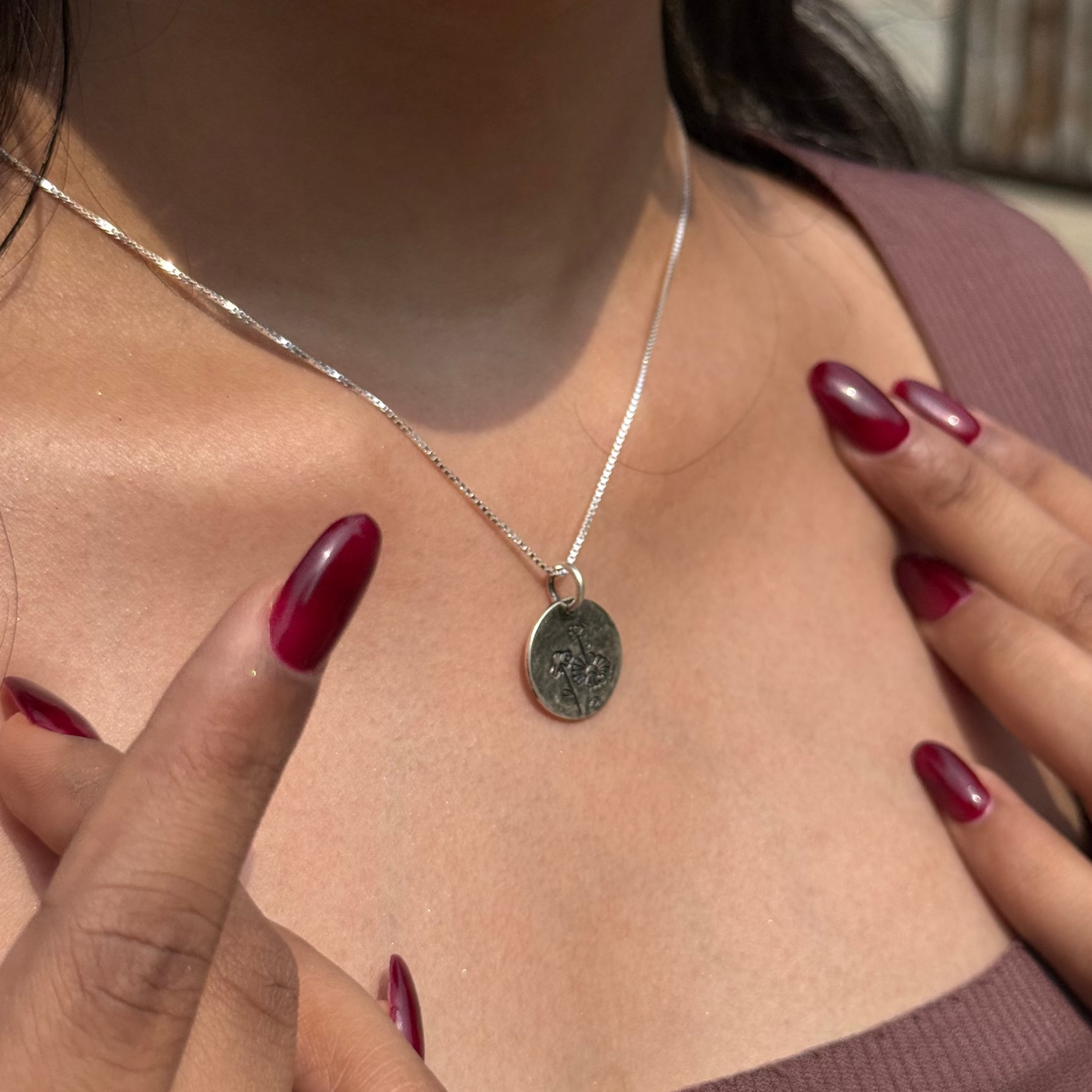 Flower charm locket