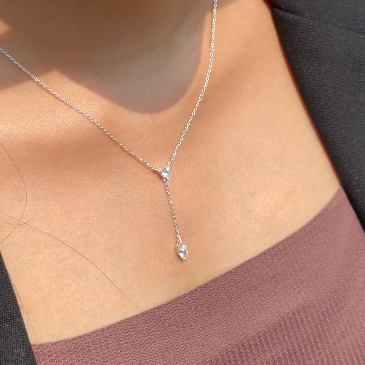 Champagne necklace