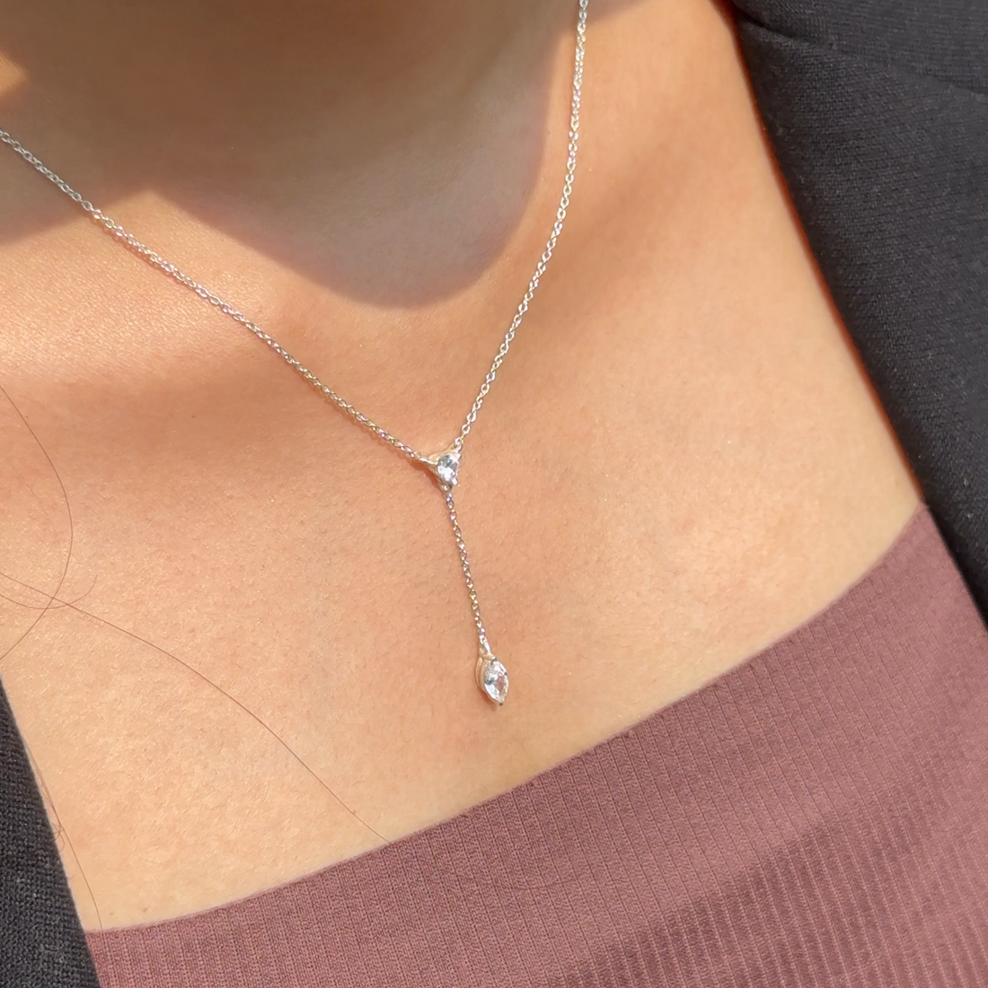Champagne necklace