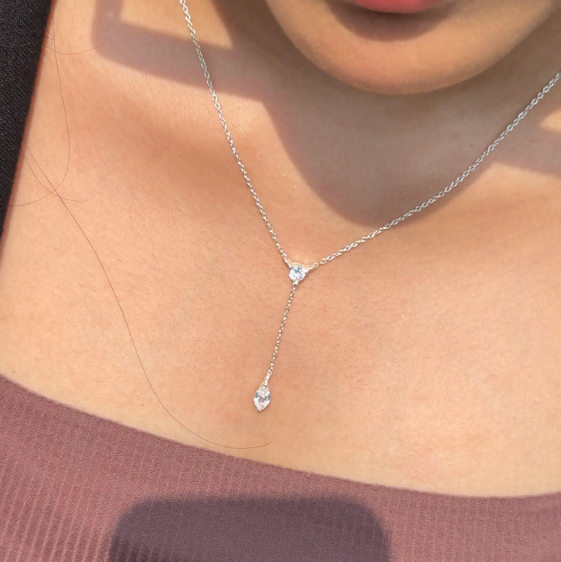 Champagne necklace