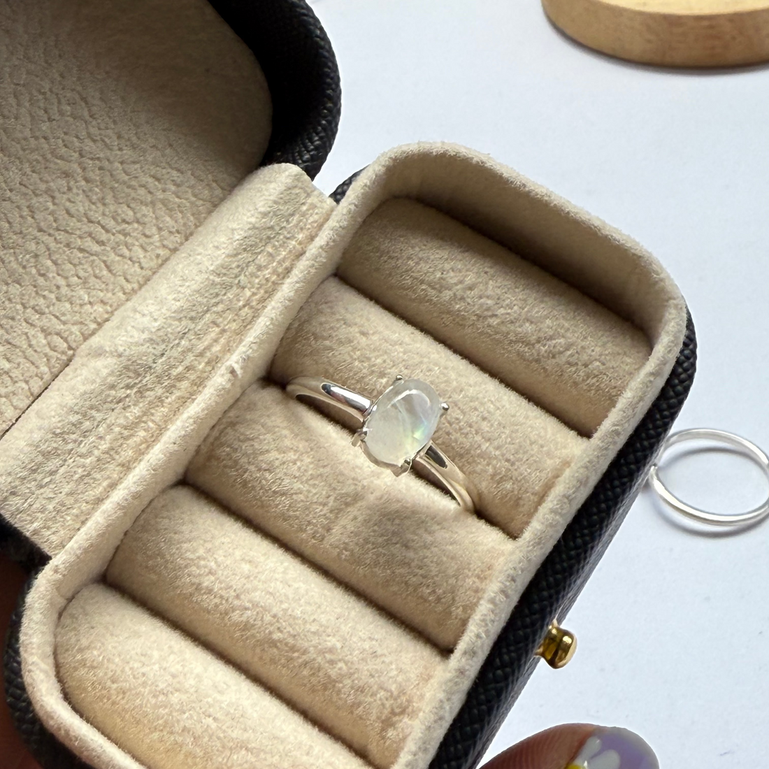 Moonstone ring