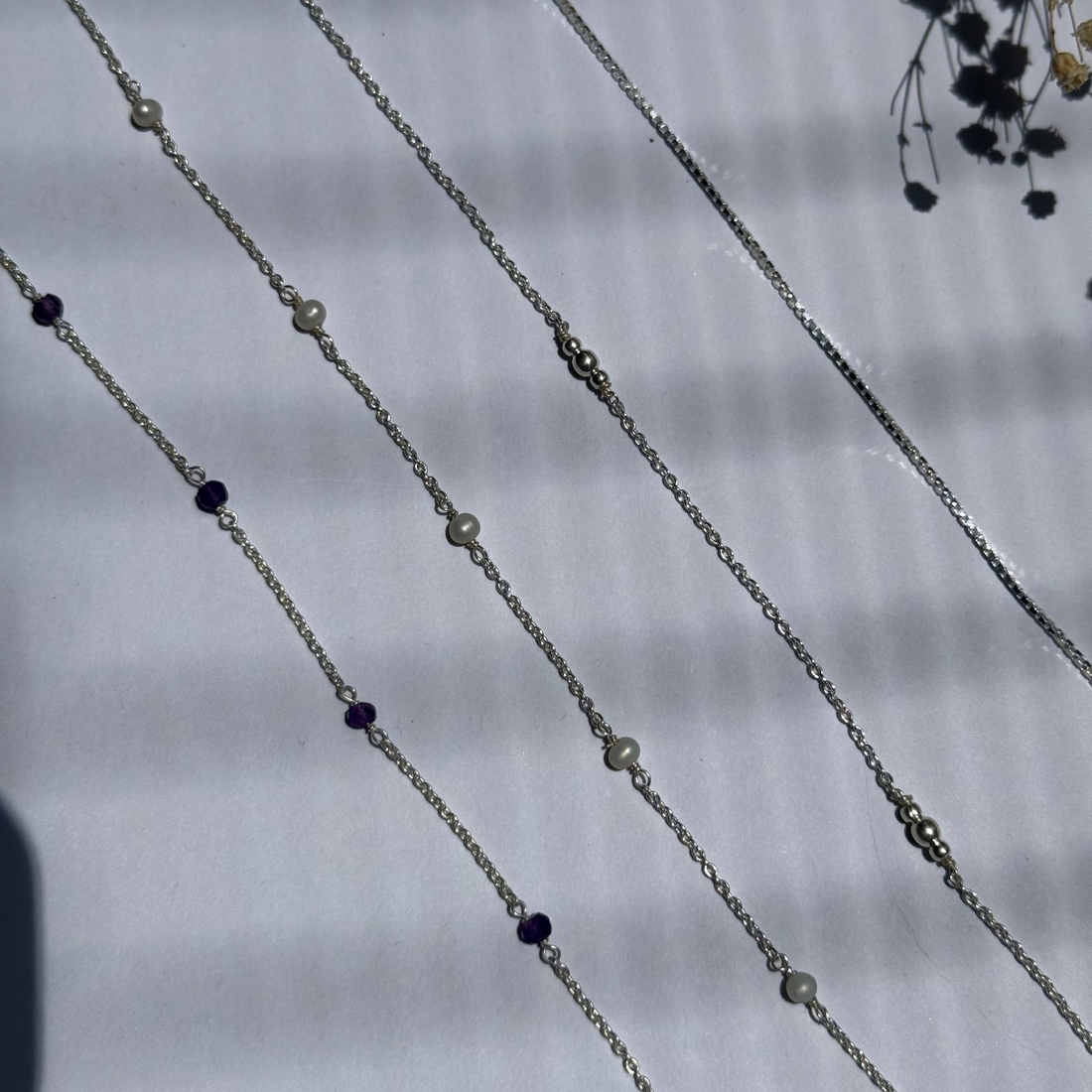 Silver chains