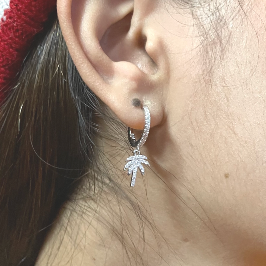 Zircon palm hoops