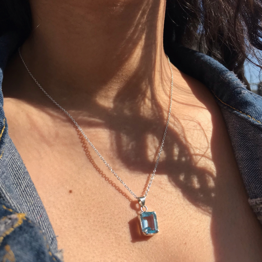 Aquamarine necklace