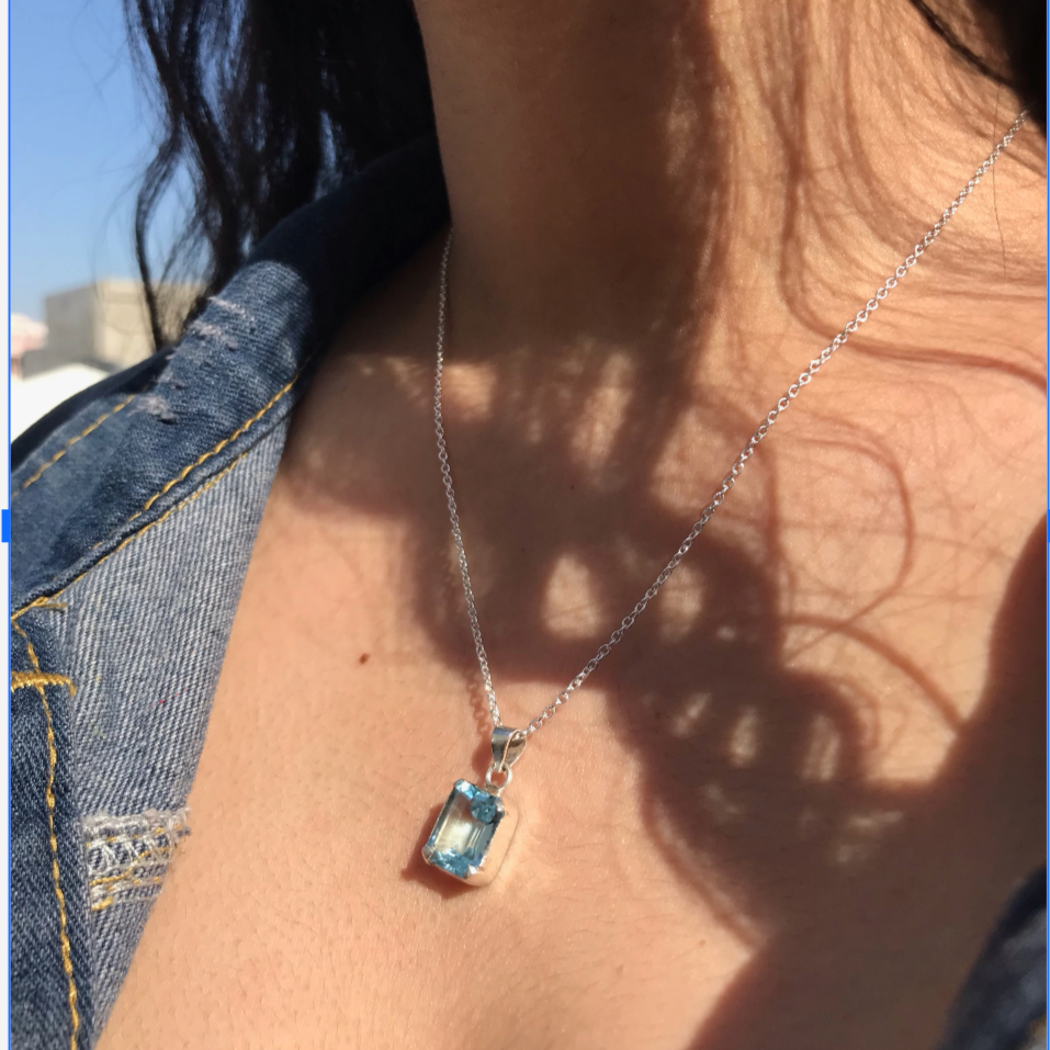 Aquamarine necklace