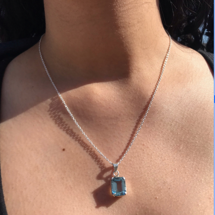 Aquamarine necklace