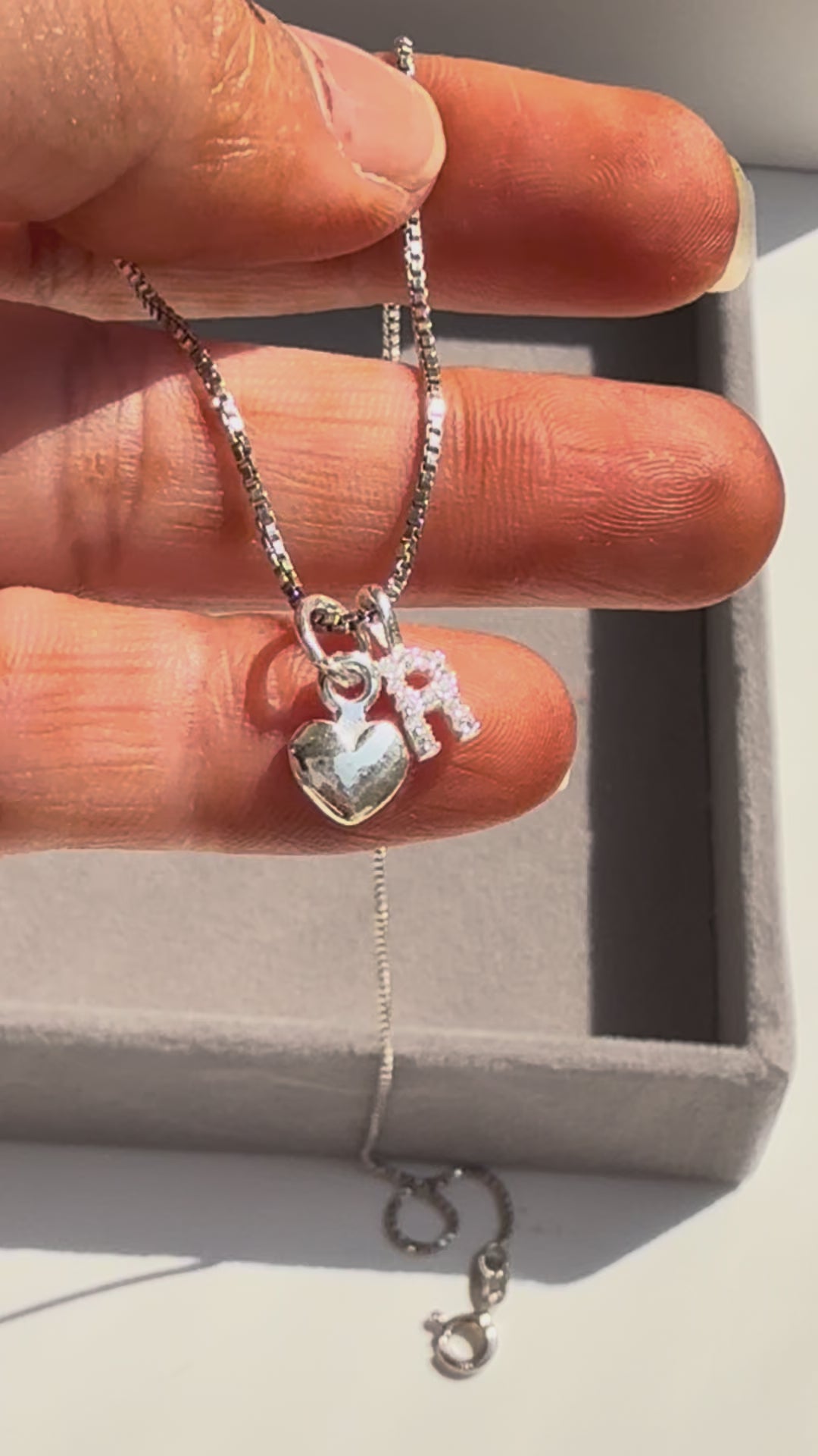 Initial heart locket